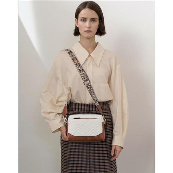 Crossbody Bags for Women Vegan Leather Purses Quilted Shoulder - Picture 2 of 6